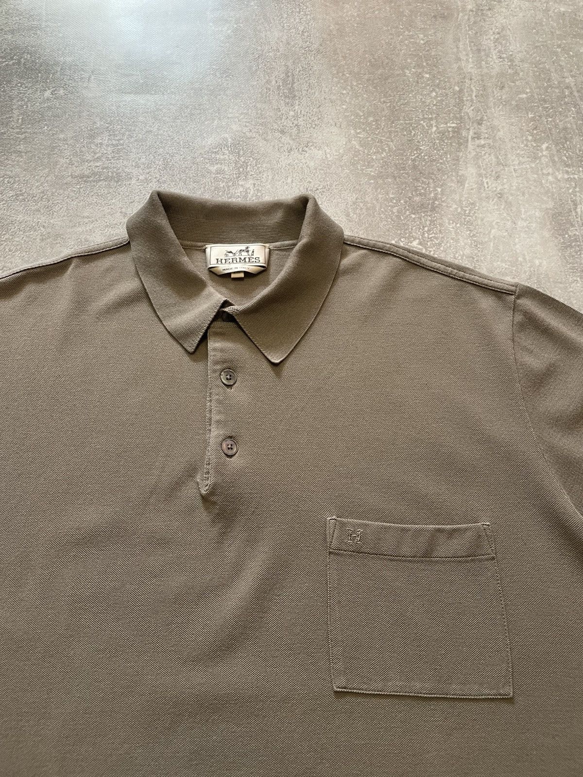 Hermes Vintage Hemes Polo Shirt Size US XXL / EU 58 / 5 - 2 Thumbnail
