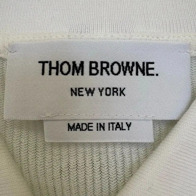 Thom Browne Thom Browne Summer White Cotton Short Sleeve T-Shirt . Size M / US 6-8 / IT 42-44 - 4 Thumbnail