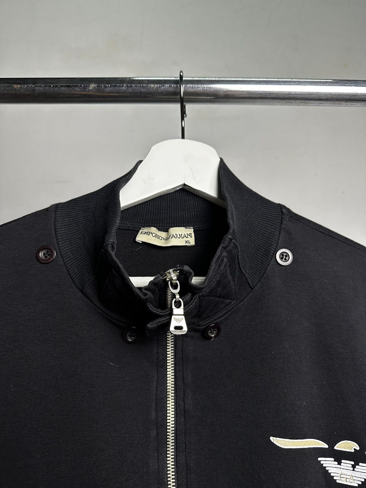 Emporio Armani Emporior Armani Double Zip Front Biker Sweat Jacket Size US L / EU 52-54 / 3 - 4 Thumbnail