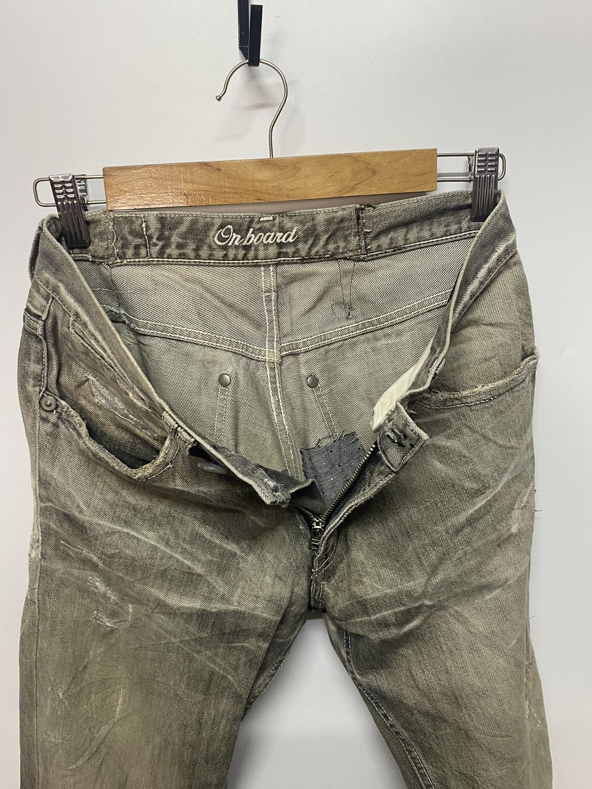 Japanese Brand Japanese Brand On Board Distressed Denim Jeans Size US 28 / EU 44 - 11 Thumbnail