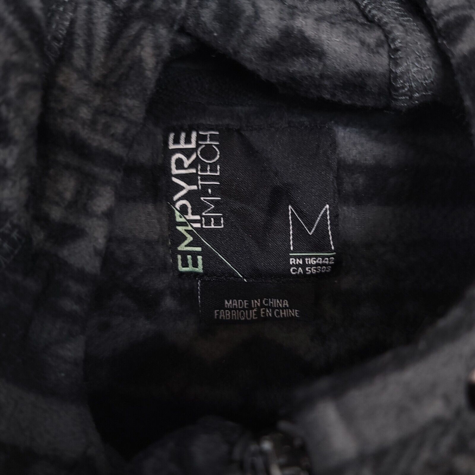 Empyre Empyre Long Sleeve Zip Up Hoodie Womens Size M Black Gray Size M / US 6-8 / IT 42-44 - 3 Thumbnail