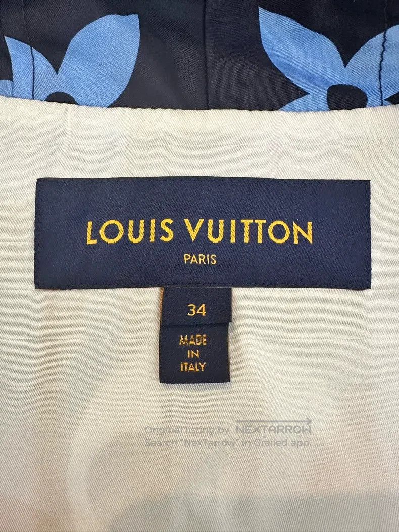 Louis Vuitton Louis Vuitton Blue presbyopic hooded jacket Size XXS / US 00 / IT 34 - 3 Thumbnail
