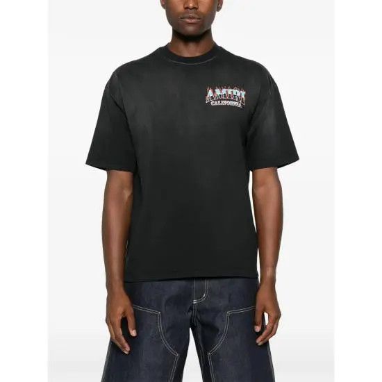 Amiri o1h1sh11225 Sunny Place Tee in Black Size US L / EU 52-54 / 3 - 3 Thumbnail