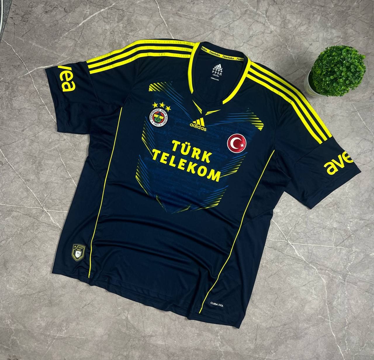 Adidas Adidas Fenerbahce 2013/2014 Third Football T-Shirt Soccer Size US XXL / EU 58 / 5 - 2 Thumbnail