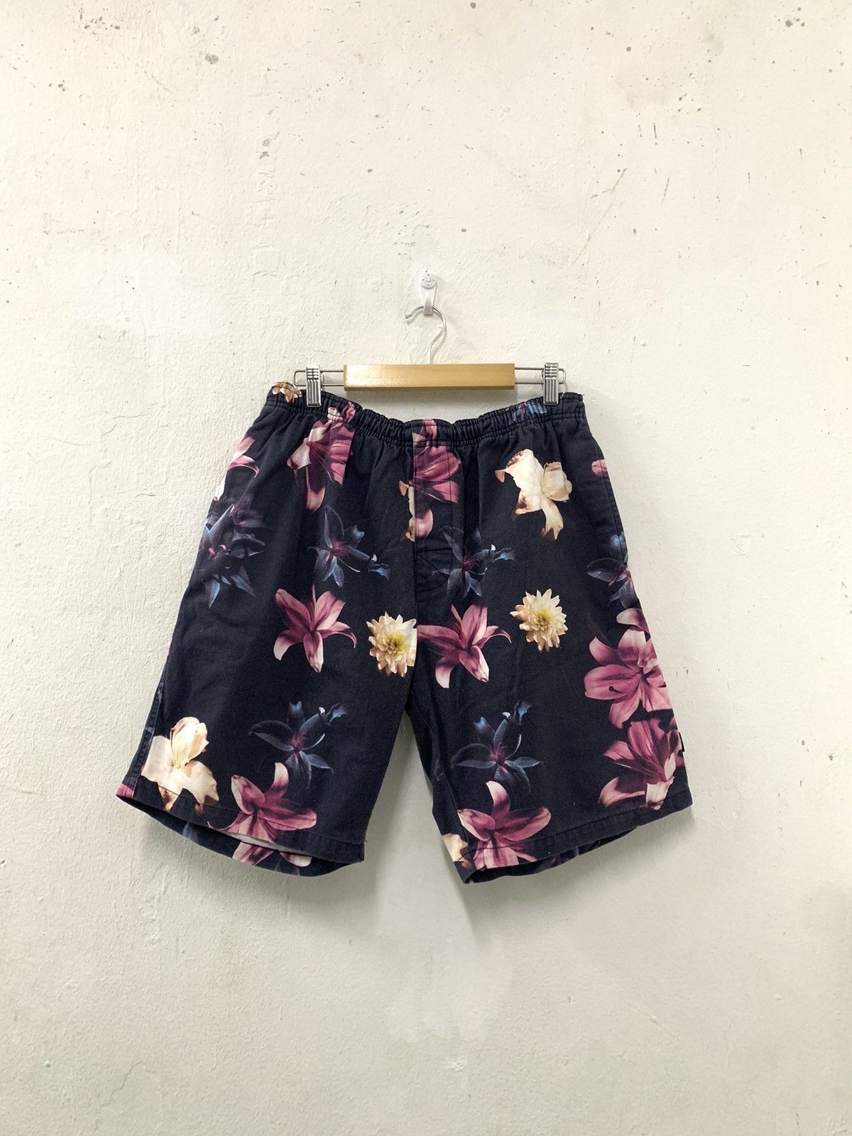 Stussy Beach Shorts Pants Panther Moon Flower