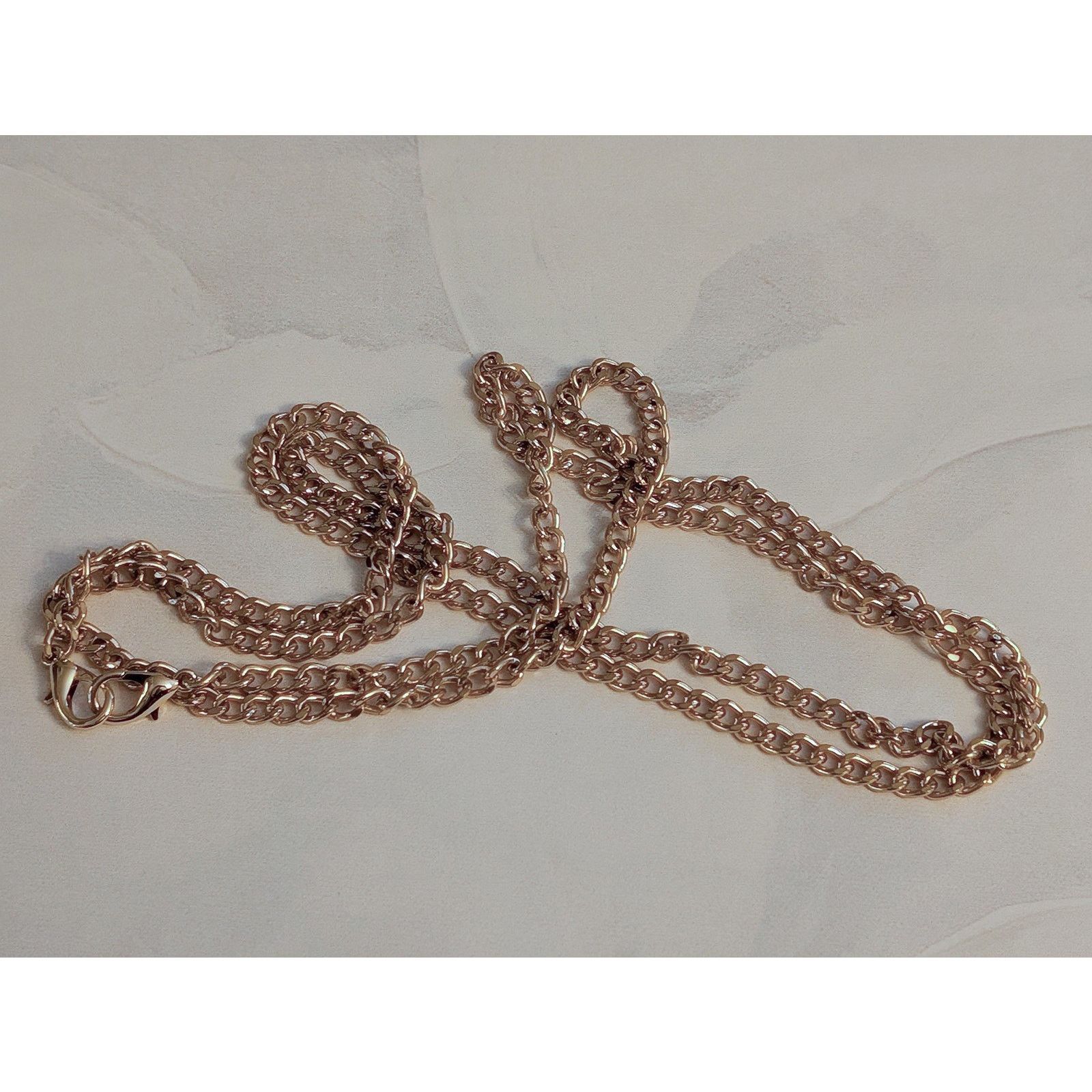 Vintage VTG 1980s 46" Gold-Tone Diamond-Cut Curb Link Chain Necklace Size ONE SIZE - 4 Thumbnail