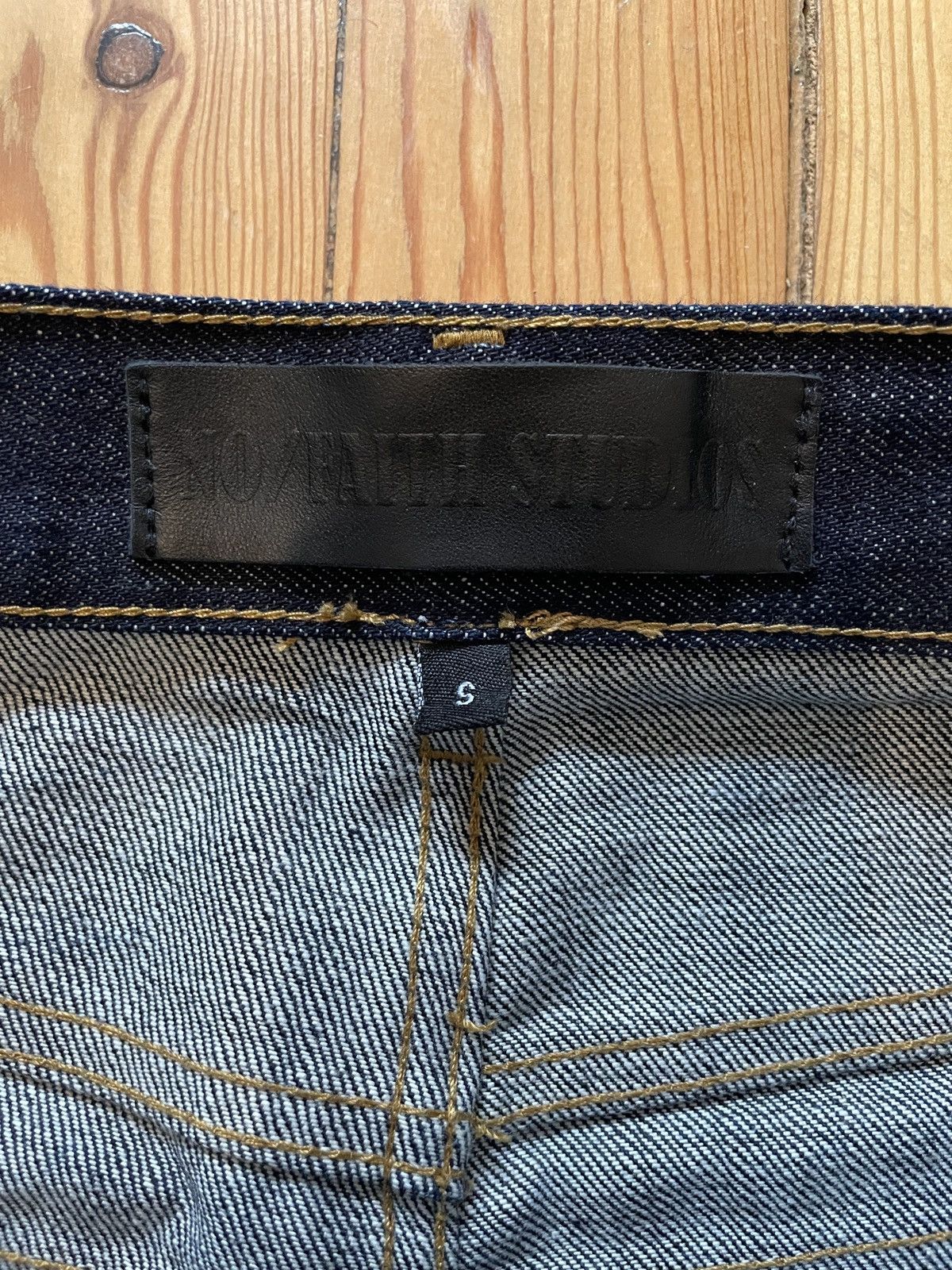 No Faith Studios RAW DENIM JAPANESE LOOSE FIT BLUE Size US 30 / EU 46 - 3 Thumbnail