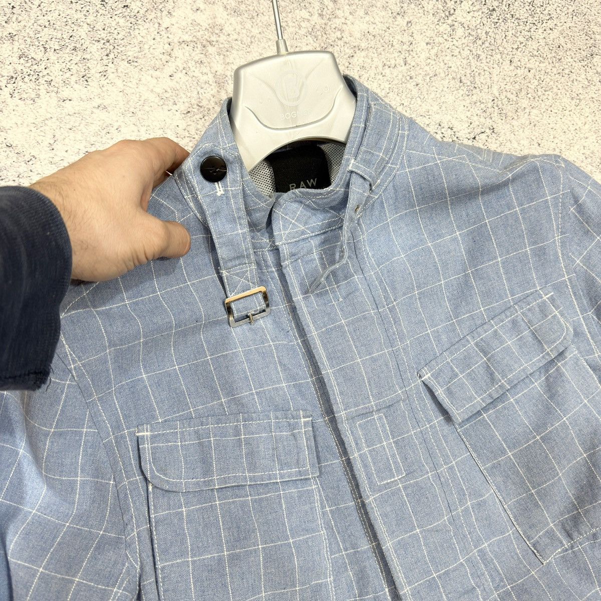 Designer × G-Star G-Star RAW Mens Blue Cotton Light Jacket M size Size US M / EU 48-50 / 2 - 4 Thumbnail
