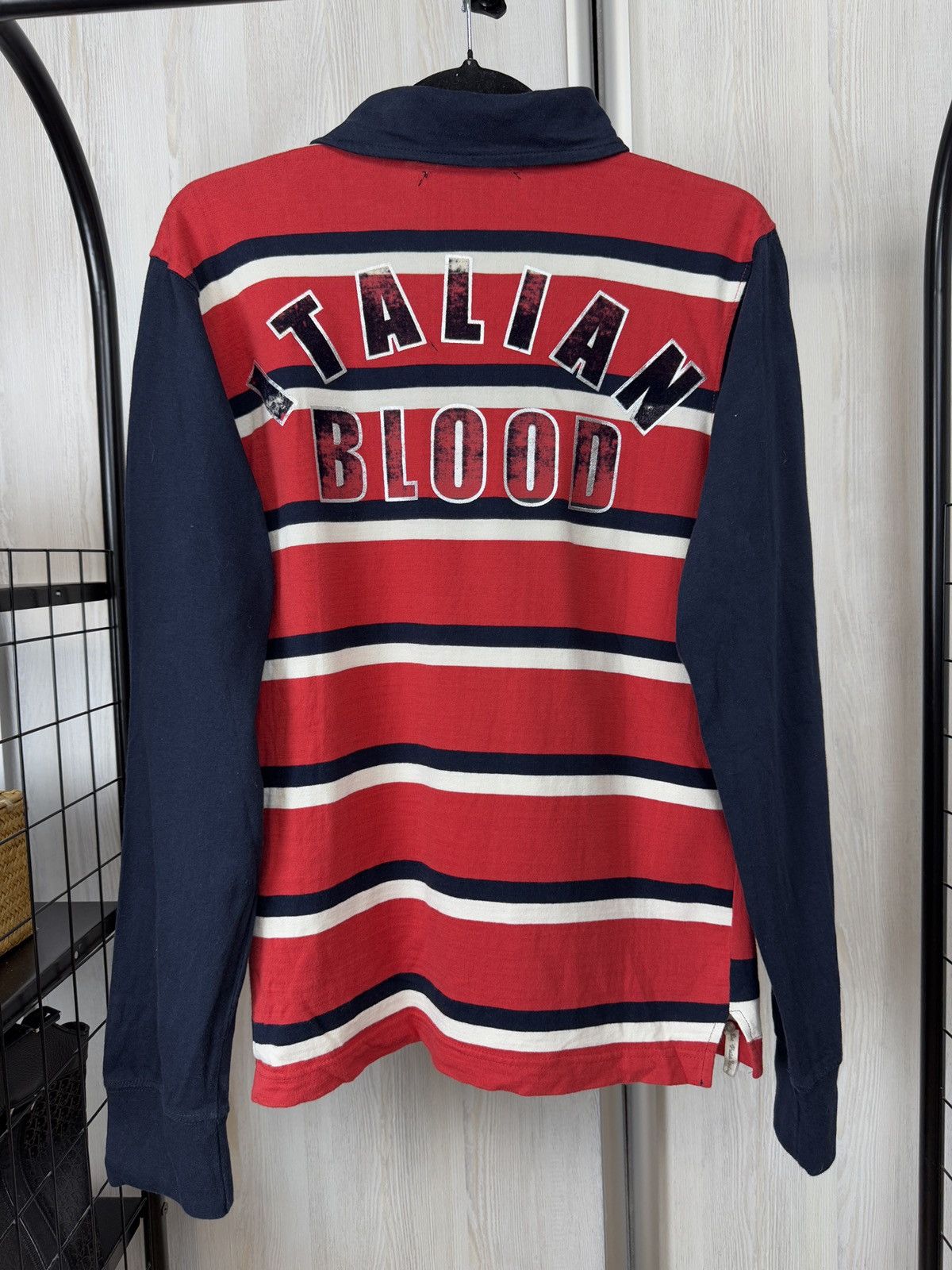 Designer De Puta Madre fuck pedophilia Italian blood rugby polo Size US L / EU 52-54 / 3 - 6 Thumbnail