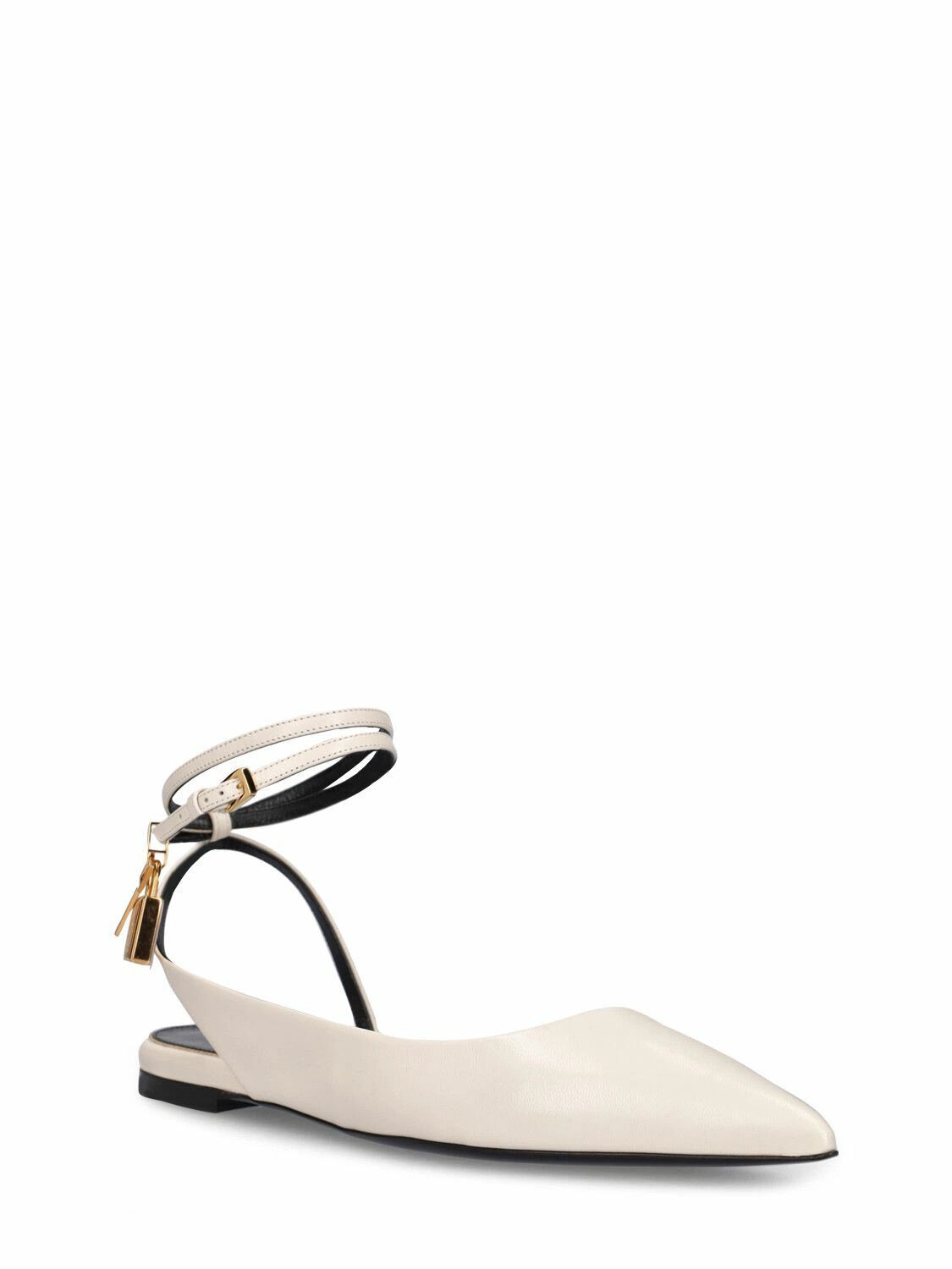 Tom Ford o1y0126 Ballet Flats in White Size US 5 / IT 35 - 2 Thumbnail