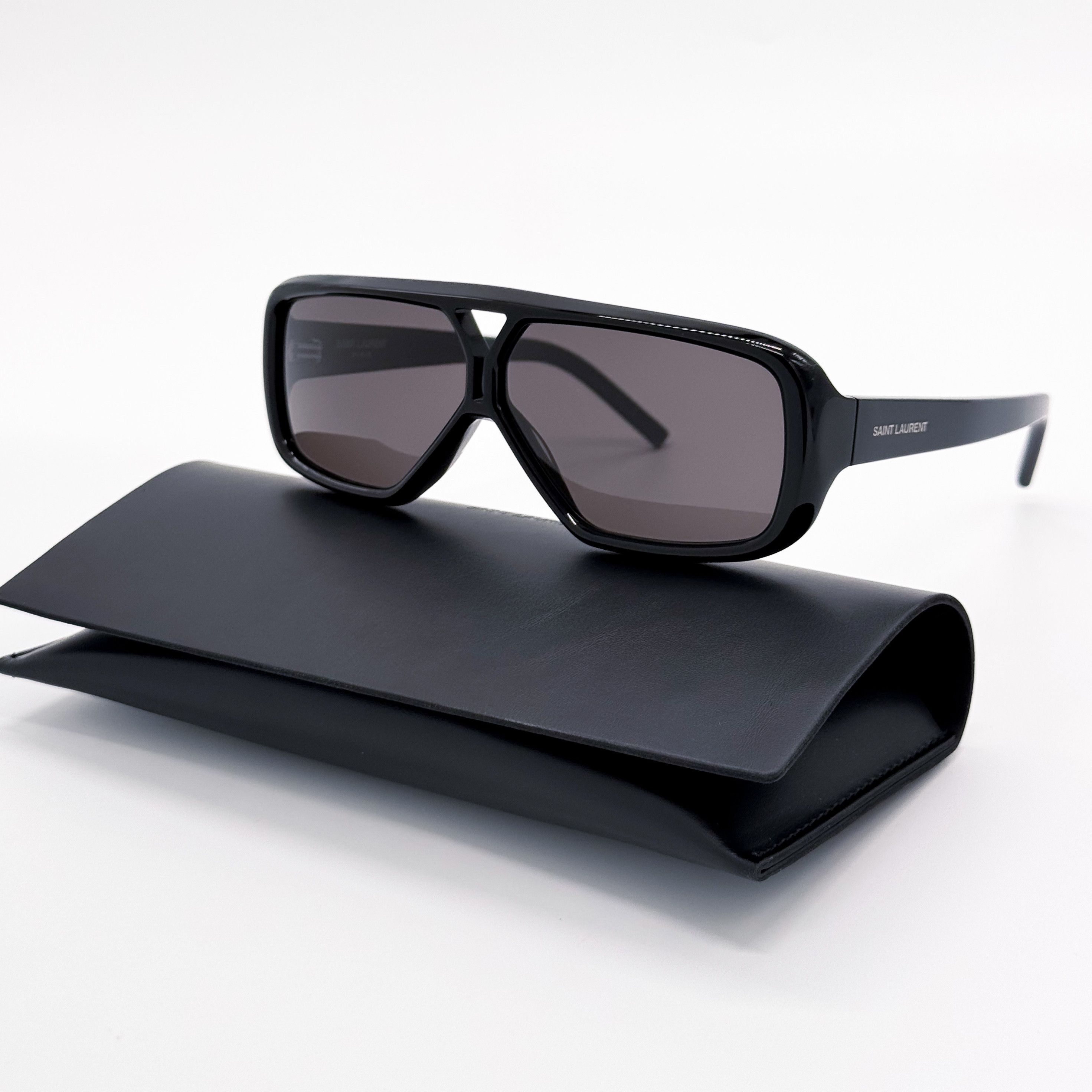 Yves Saint Laurent NEW SAINT LAURENT SL 569Y 001 BLACK WOMEN SUNGLASSES SL569Y Size ONE SIZE - 2 Thumbnail