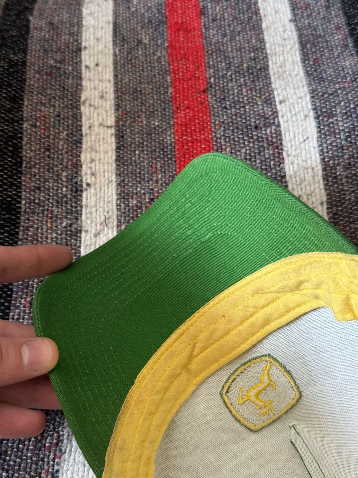Vintage Vintage 00’s John Deere Rare Worker Trucker Hat Size ONE SIZE - 8 Thumbnail