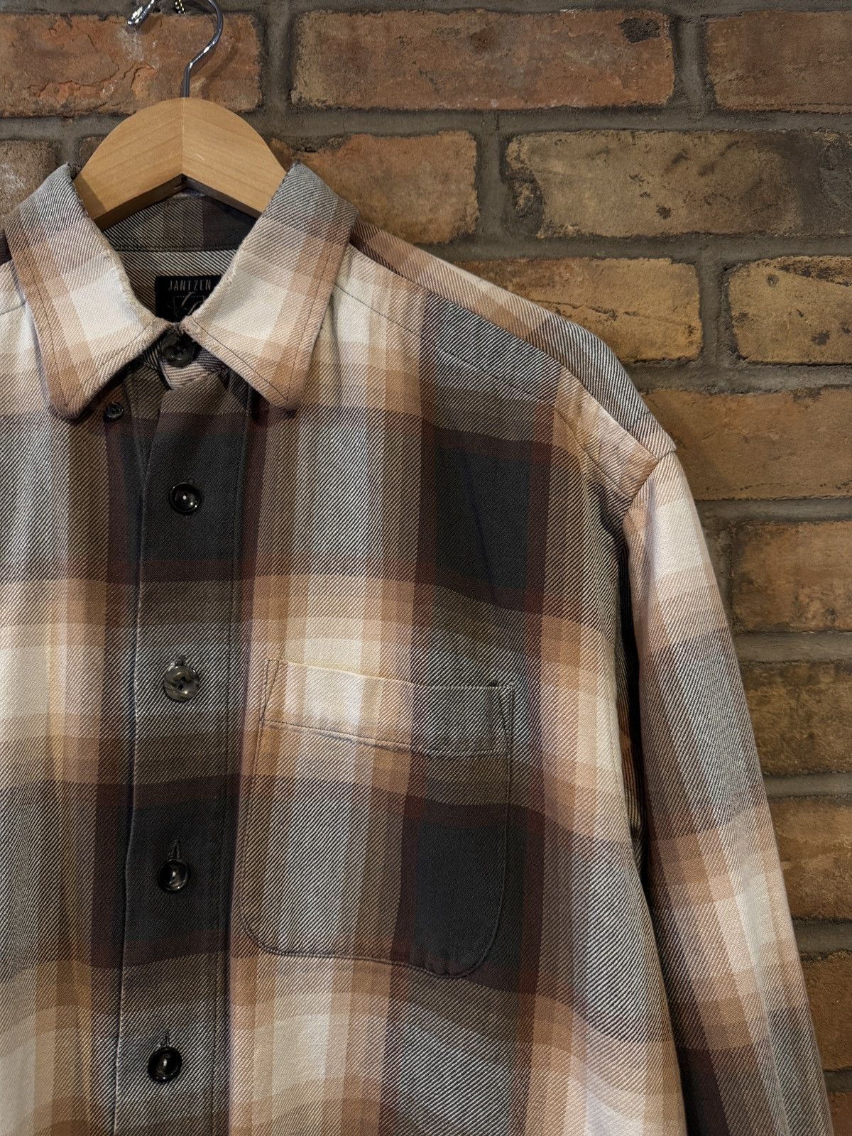 Jantzen 80s Jantzen Shadow Plaid Cotton Flannel Size US M / EU 48-50 / 2 - 3 Thumbnail