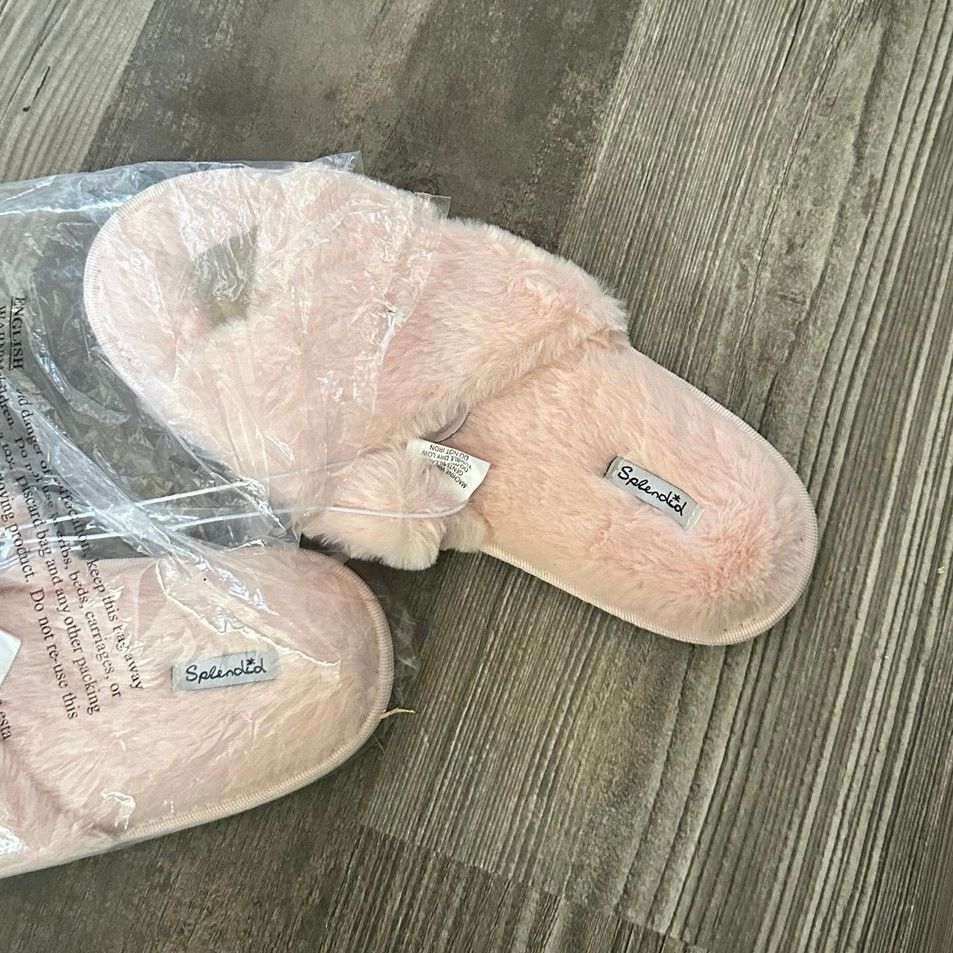 Splendid splendid pink soft indoor slipper shoes size m/l Size US 8 / IT 38 - 2 Thumbnail