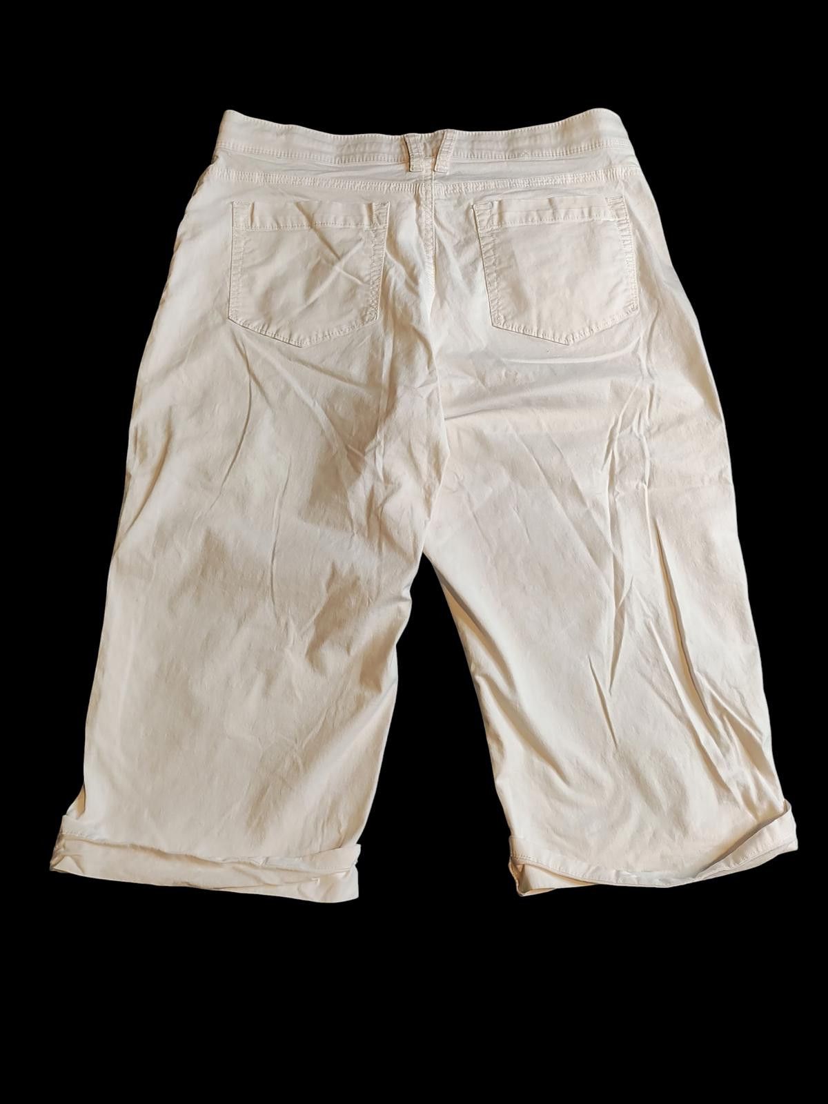 Lee Lee Platinum Label Women's Casual White Shorts, Size 14 M Size 34" / US 12 / IT 48 - 6 Thumbnail
