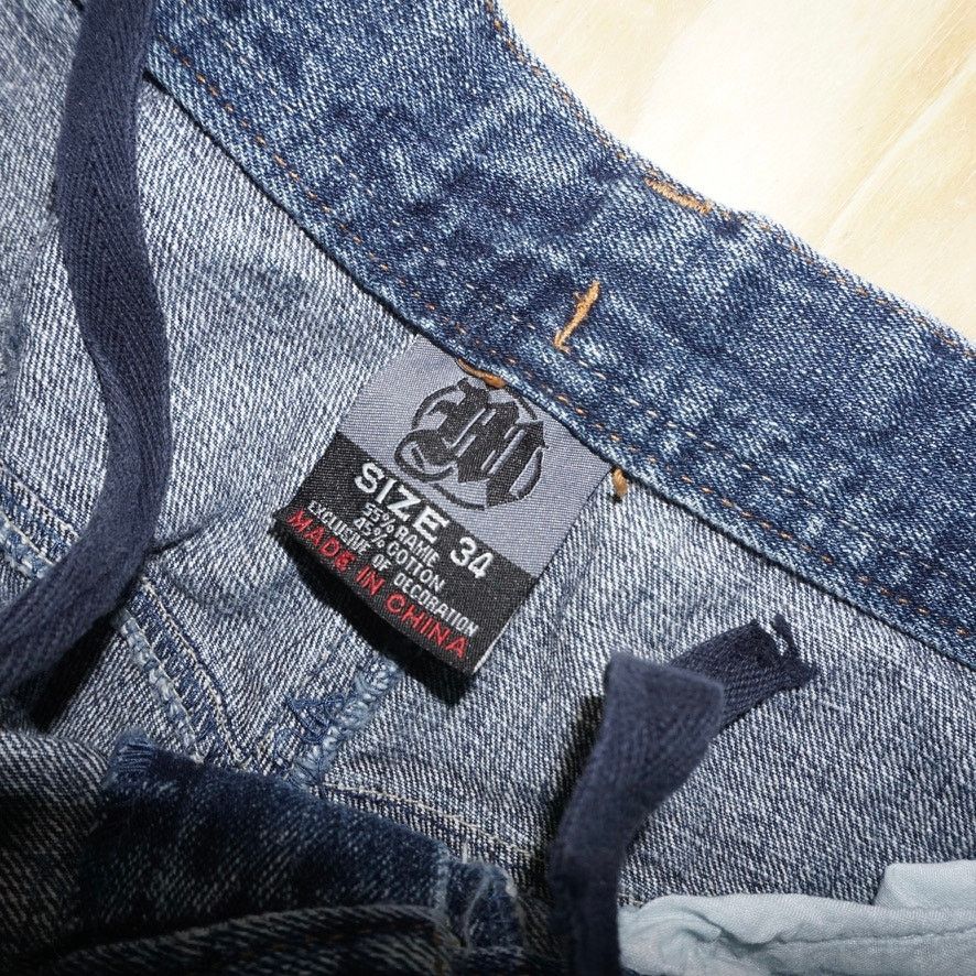 Makaveli 34 - Vintage Y2K Makaveli Tupac Shakur baggy capri 00s jorts Size US 34 / EU 50 - 3 Thumbnail