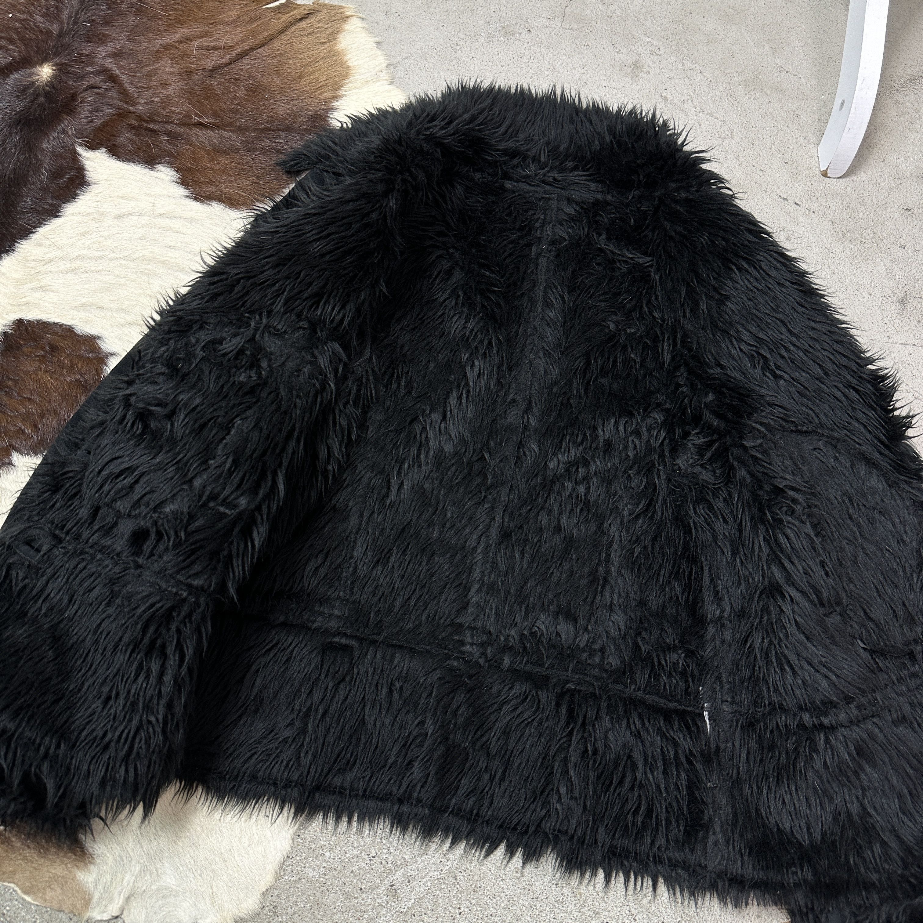 Samsoe Samsoe Vintage Buttoned Faux Fur Penny Lane Jacket 00s Size S / US 4 / IT 40 - 4 Thumbnail