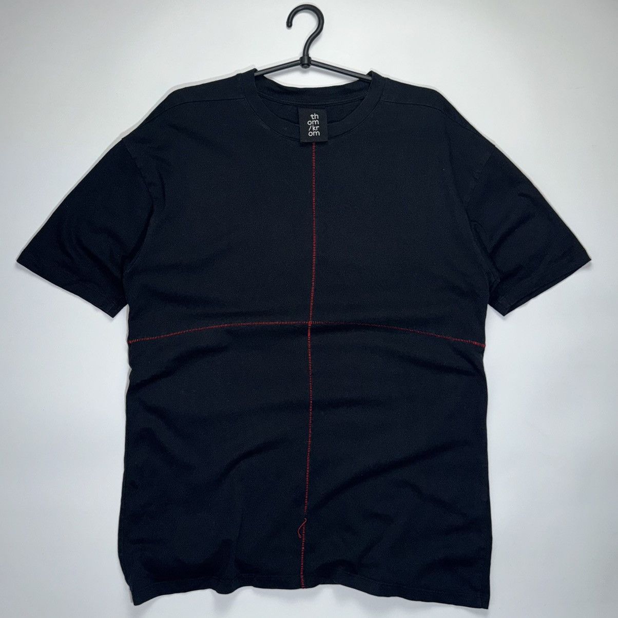 Thom Krom Vintage Thom Krom Baggy Black Avant Garde Designer Tee Size US M / EU 48-50 / 2 - 1 Thumbnail