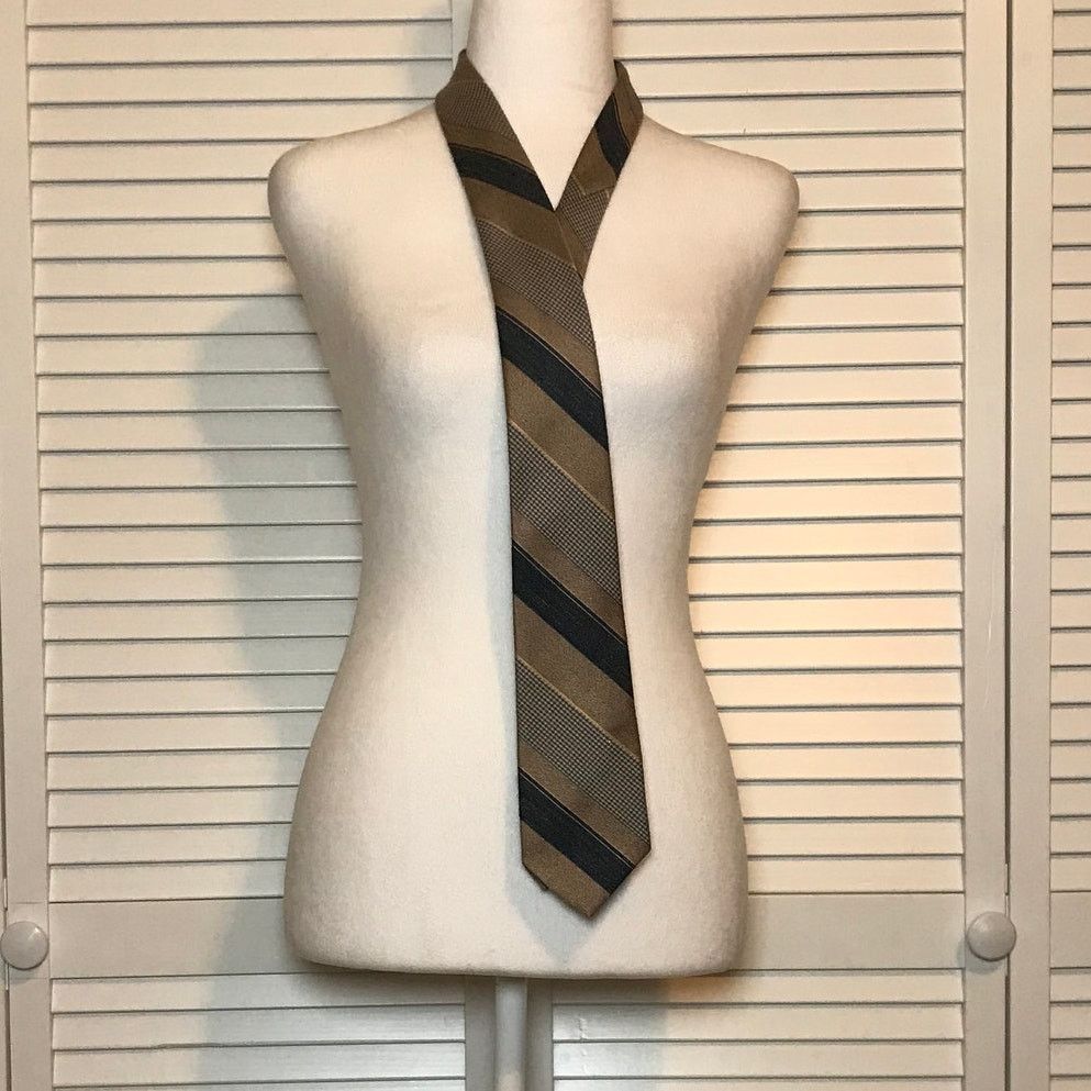 Other Striped Wool Short Classic Necktie Size ONE SIZE - 2 Thumbnail