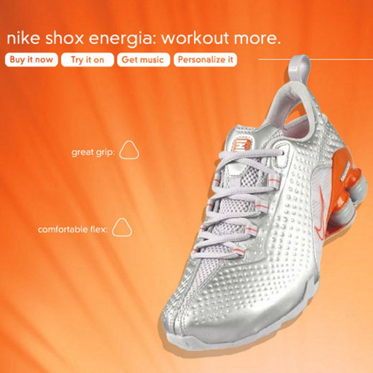 Nike × Vintage 2004 Nike Shox Energia Training Sneakers 2000s 308884-012 7 Size US 7 / IT 37 - 2 Thumbnail