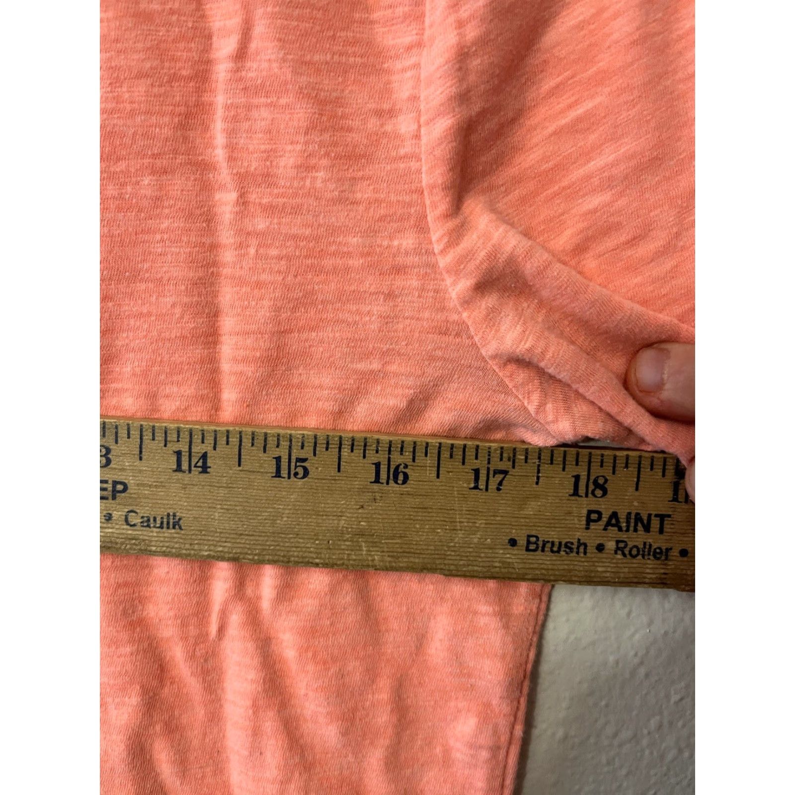 Gap VINTAGE Gap Soft Tee Scoop Boat Neck Orange Solid T-Shirt Cotton Medium Women Size M / US 6-8 / IT 42-44 - 6 Thumbnail