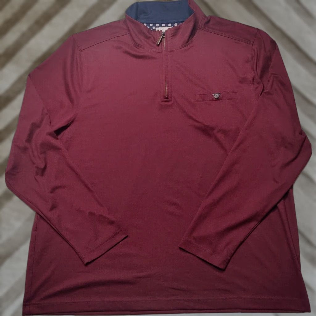 Vintage AGE OF WISDOM Men 2XL Burgundy 1/4 Zip Pullover Shirt Shirt Mens 2XL Burgundy 1/4 Zip Pullover Shirt Size US XXL / EU 58 / 5 - 1 Thumbnail