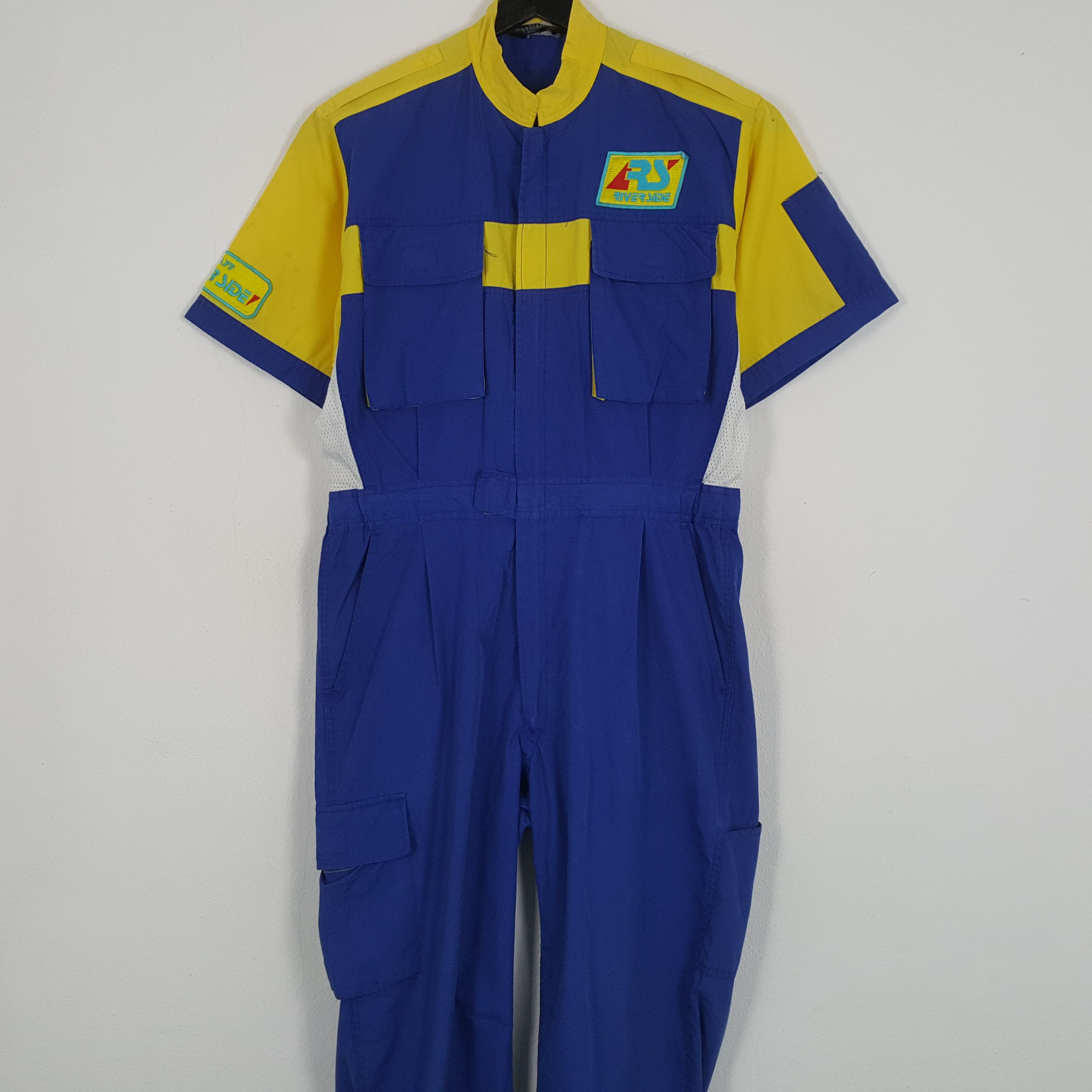 Japanese Brand × Vintage RIVER SIDE STAFF Workwear Style Coverall Jacket Size US M / EU 48-50 / 2 - 5 Thumbnail