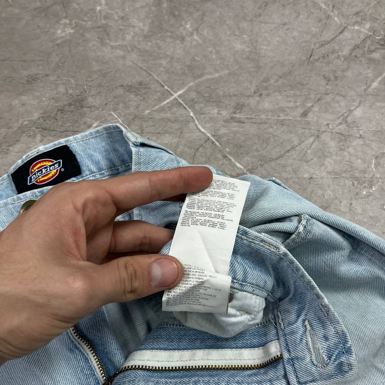 Dickies Vintage Dickies Washed Denim Blue Jeans Carpenter Y2K Baggy Size US 33 - 17 Thumbnail
