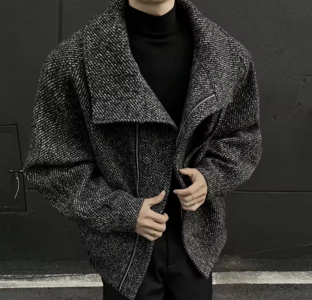 Other Casual Streetwear Plaid Zipper High Neck Coat Jacket Size US M / EU 48-50 / 2 - 3 Thumbnail