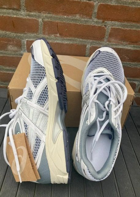 Asics gel ds trainer 14 white pure silver 43 1/2 retro running Size US 9.5 / EU 42-43 - 8 Thumbnail