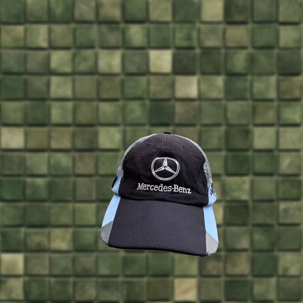 Mercedes-Benz VINTAGE Mercedes Benz Racing Snapback Cap Formula 1 Kimi Black One Size Mens Cap Snapback Size ONE SIZE - 1 Thumbnail