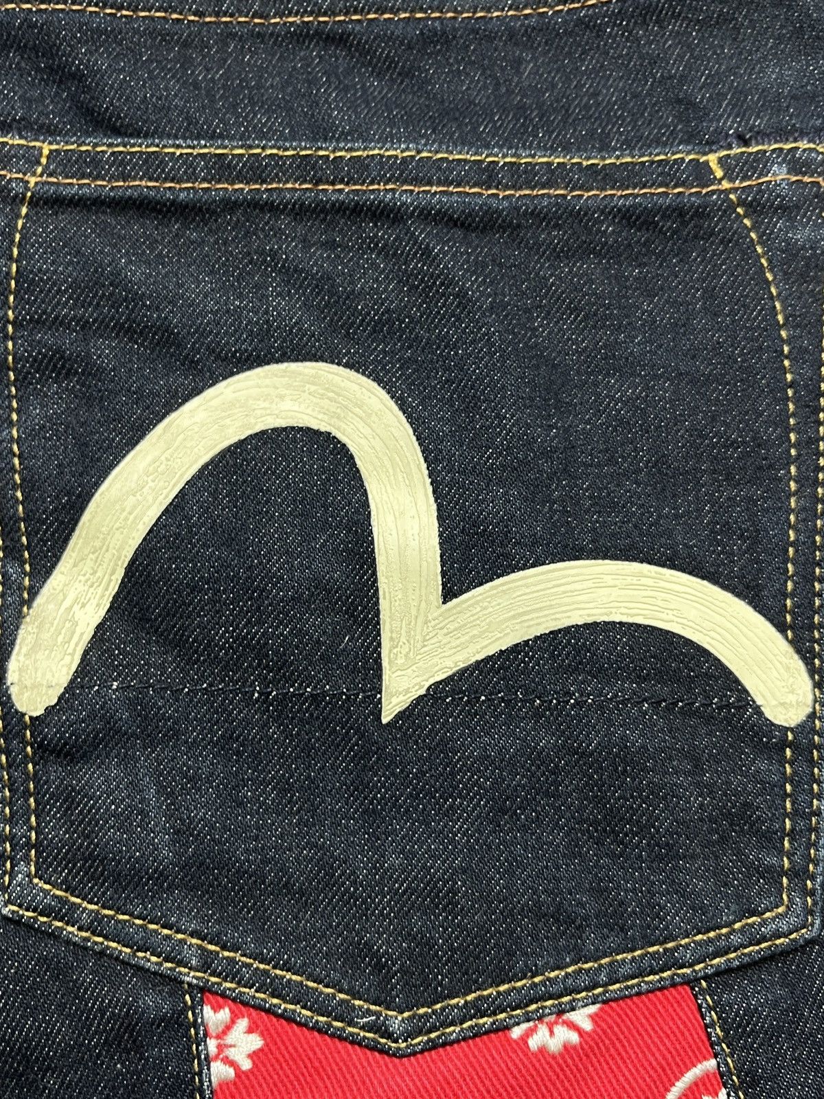 Evisu Evisu Big Embroidered Daicock Selvedge Jeans Size US 33 - 7 Thumbnail