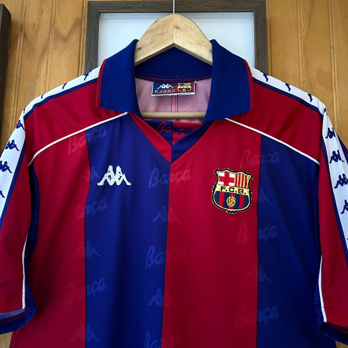 Kappa 1993 FC Barcelona Shirt Jersey Size US L / EU 52-54 / 3 - 4 Thumbnail