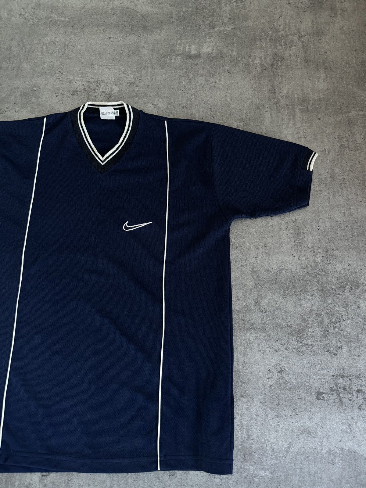 Nike × Vintage Nike Swoosh jersey tees logo 90s bootleg rap skate boxy Size US L / EU 52-54 / 3 - 2 Thumbnail
