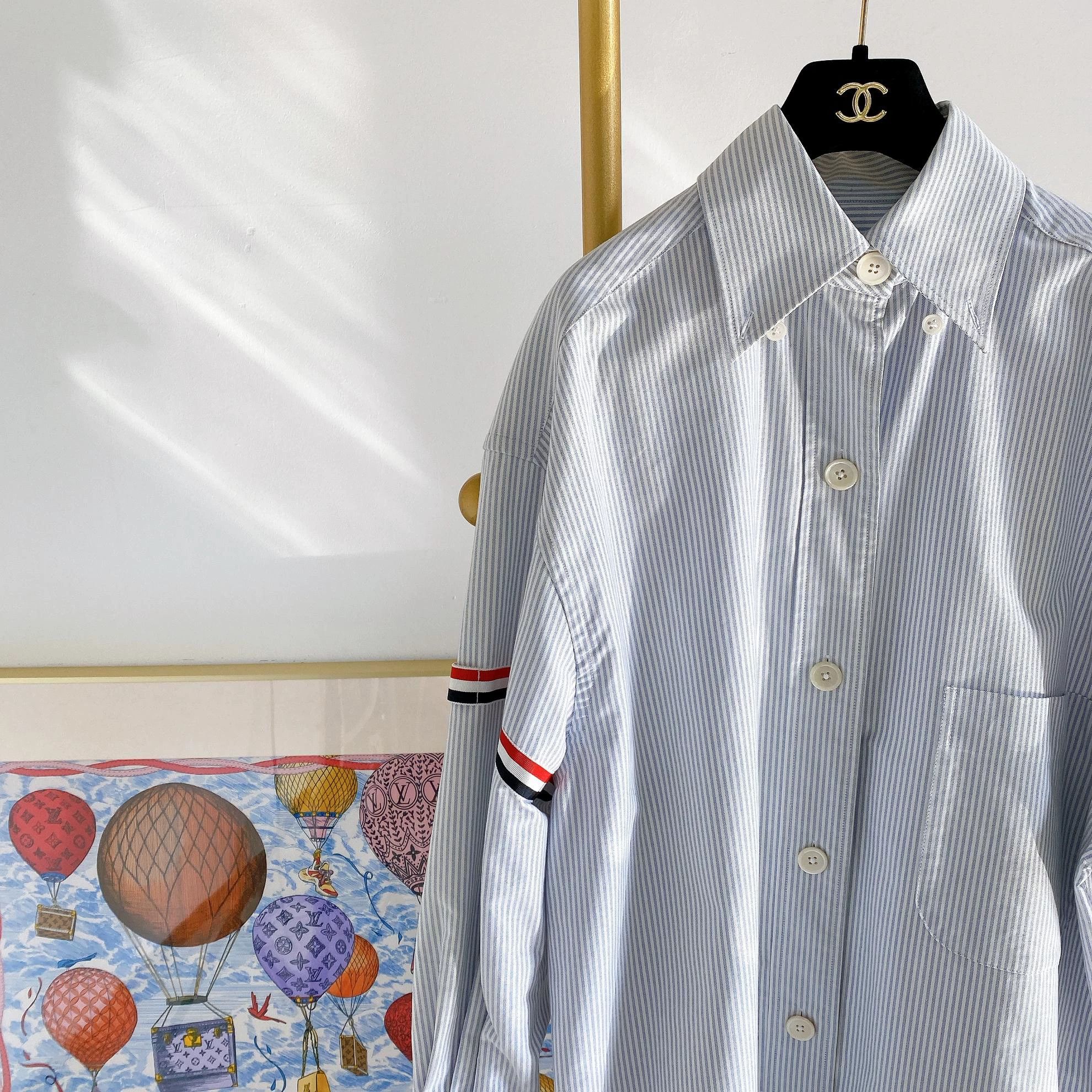 Thom Browne Thom Browne Blue Stripe Shirt Dress 36 new with tags Size XS / US 0-2 / IT 36-38 - 3 Thumbnail