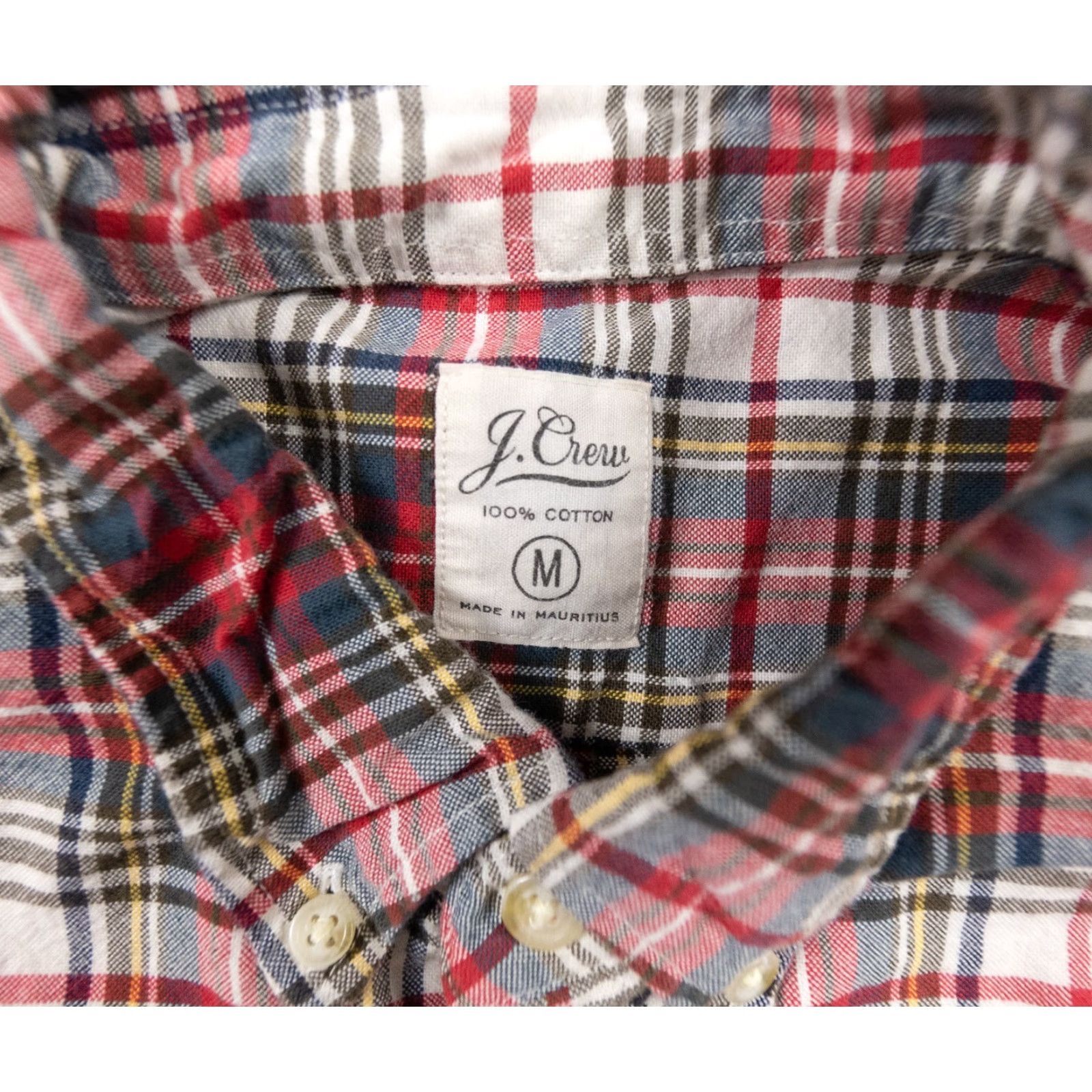 J.Crew VINTAGE? No. JCrew Shirt Men’s Medium Red Long Sleeve Button-Down Cotton Plaid Adult Regular Size M Red Preppy 90s? Not sure. Size US M / EU 48-50 / 2 - 4 Thumbnail