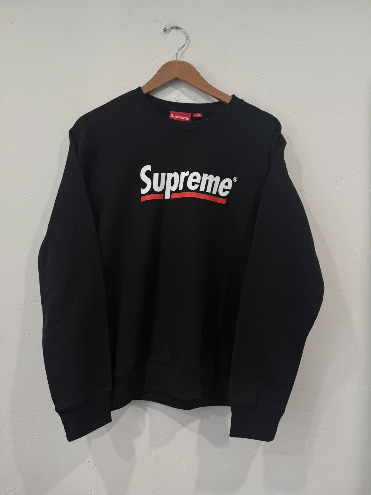 Supreme Supreme Logo Crewneck Size US M / EU 48-50 / 2 - 1 Thumbnail