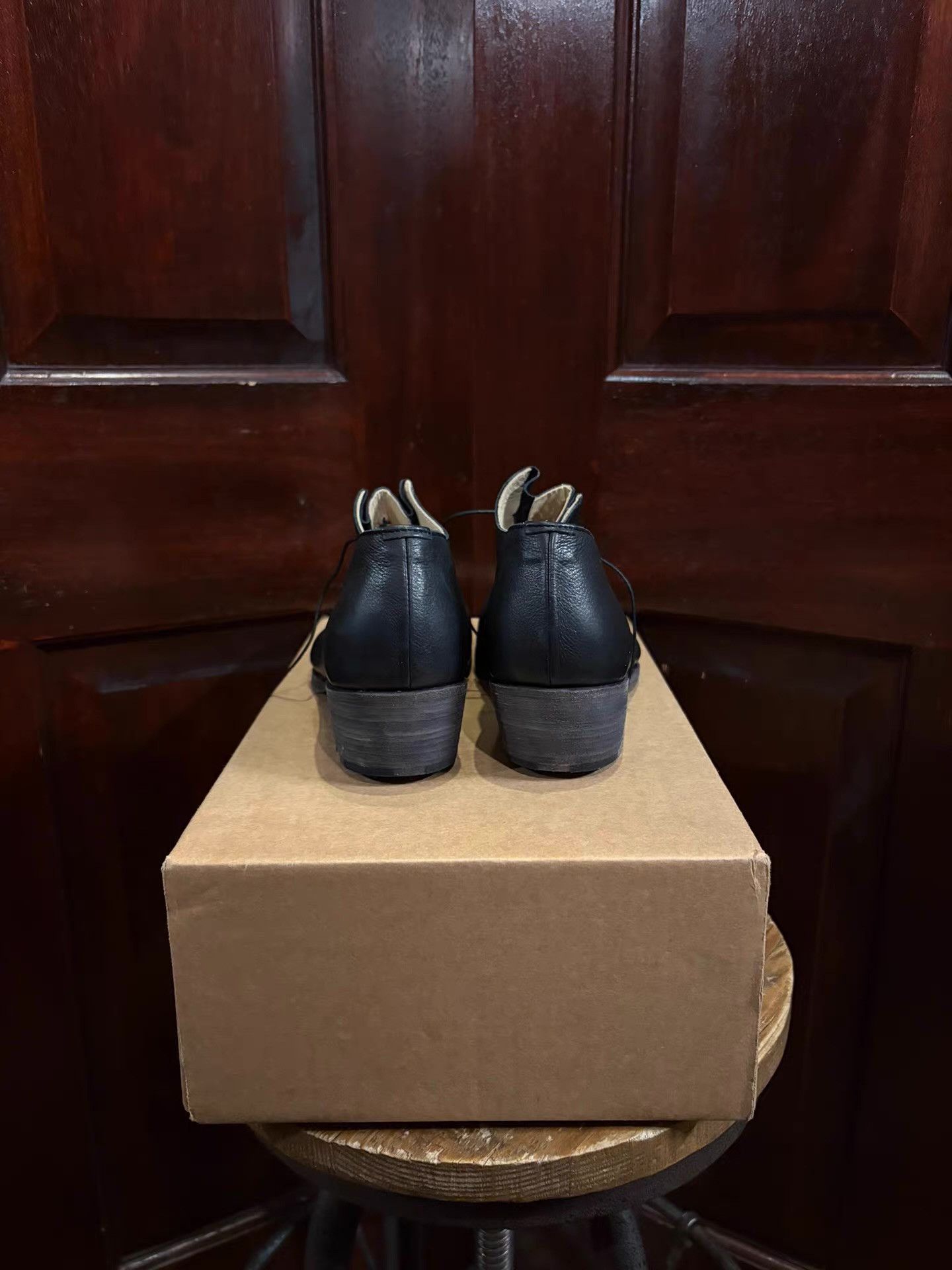 Ma+ m.a+ 18SS Women's Double‑Fold Whole‑Cut Leather Derby Ｑ25 Size US 8 / IT 38 - 3 Thumbnail