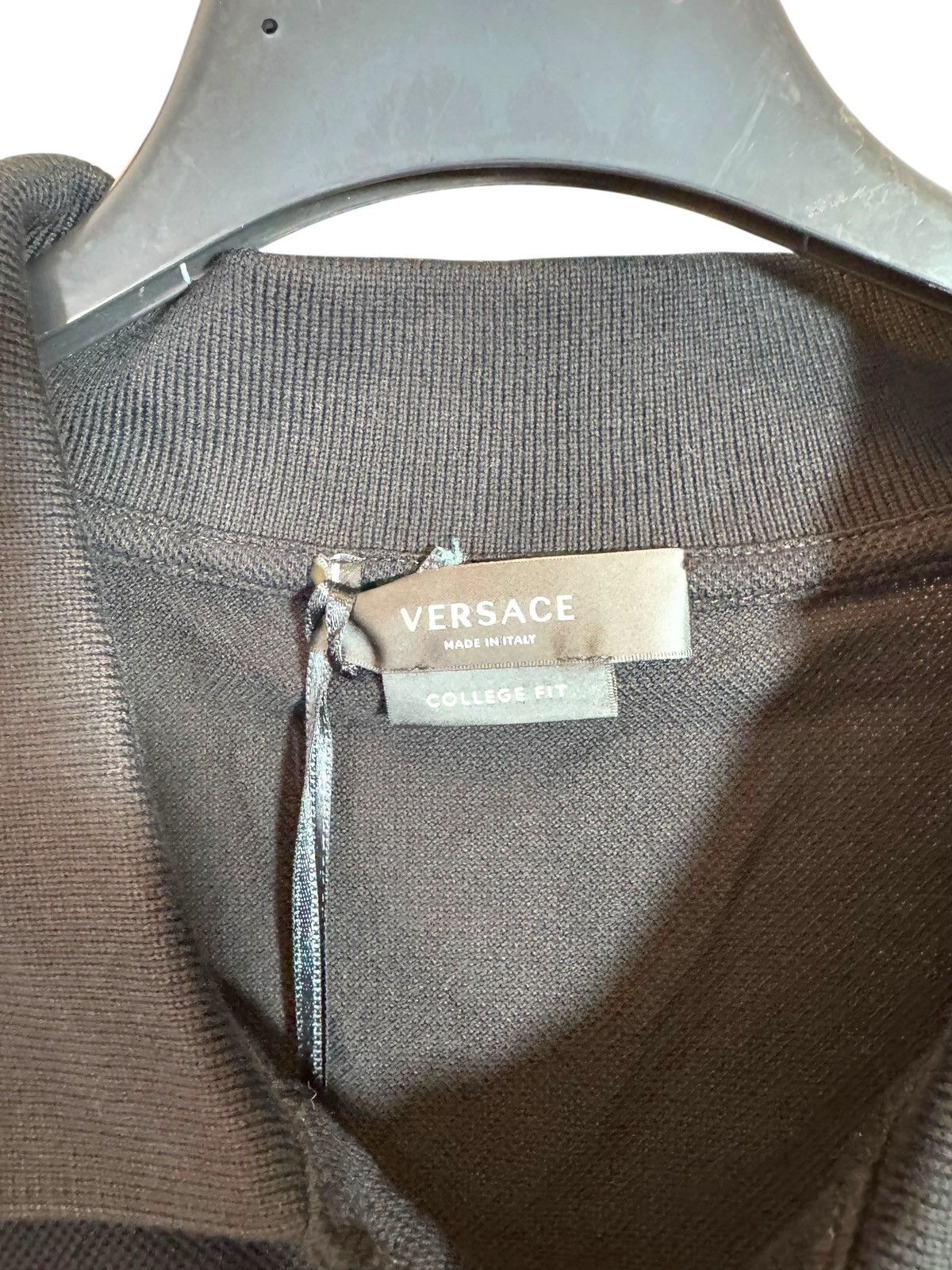 Versace Versace Black Polo Baroque Logo Sleeves Size M Italy Size US M / EU 48-50 / 2 - 7 Thumbnail