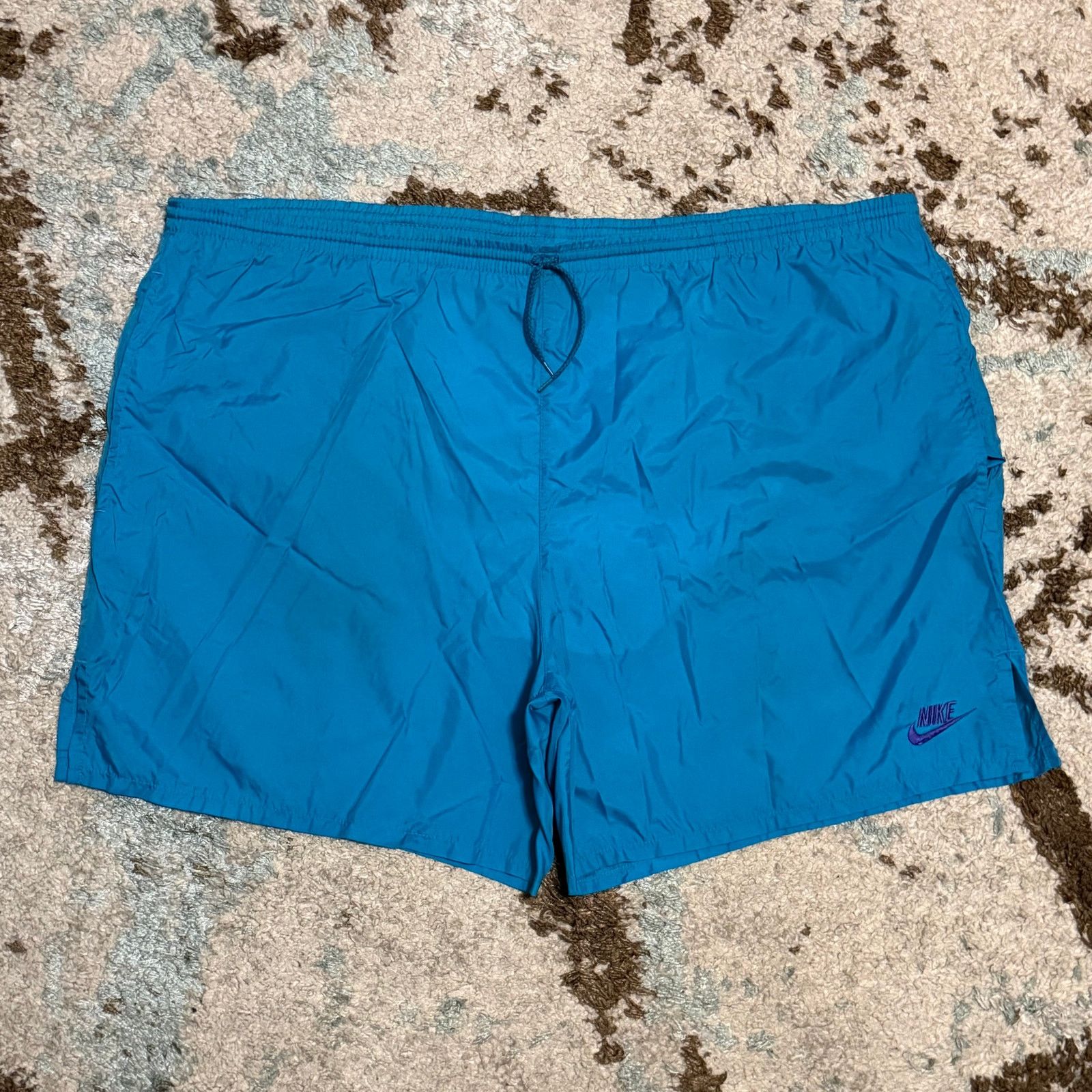 Nike × Vintage Vintage 90s Nike Athletic Shorts Size XL Blue/Purple Retro Size US 42 / EU 58 - 1 Thumbnail