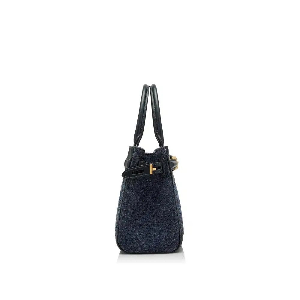 Tom Ford o1sndg0825 L1811 Size: OS/Quilted Denim Small Top Handle Bag Size ONE SIZE - 3 Thumbnail