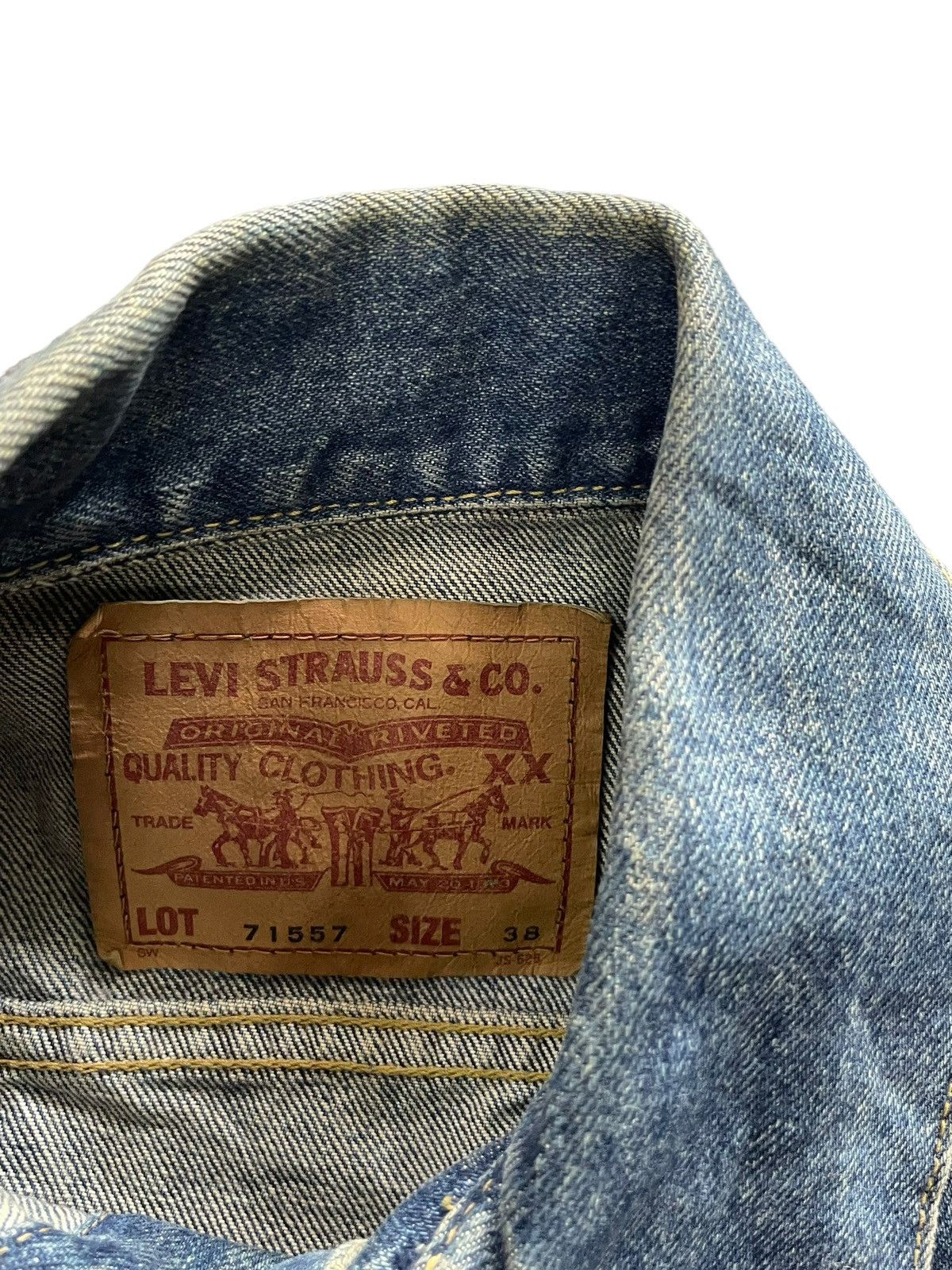 Levi's Vintage 1993 Levis 557 E Denim Jacket Size US M / EU 48-50 / 2 - 4 Thumbnail