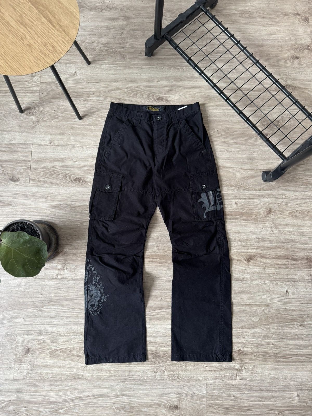Other Vintage Y2K Fishbone Japanese Cargo Pants Size US 32 / EU 48 - 1 Thumbnail