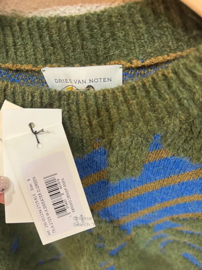 Dries Van Noten Dries Van Noten Autumn/Winter Flocked Pattern Sweater Size S / US 4 / IT 40 - 6 Thumbnail