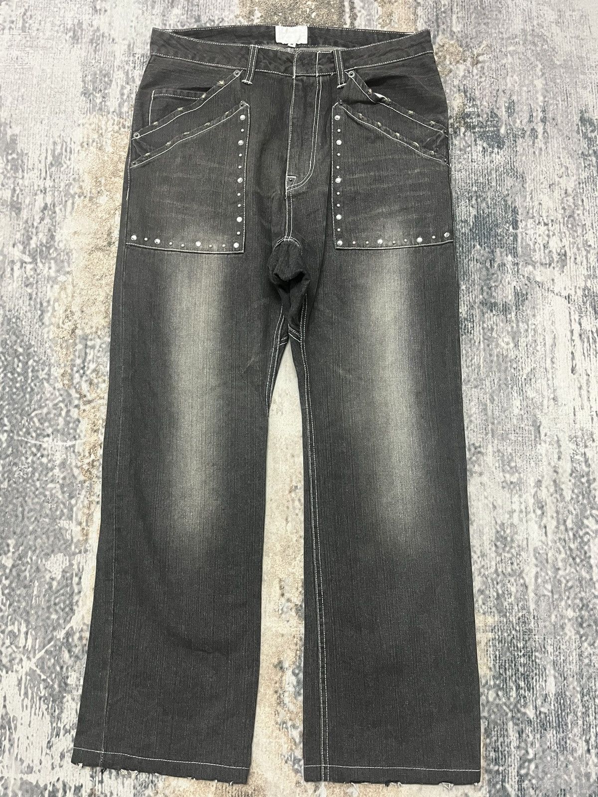 image of If Six Was Nine Exhbitionaries Bush Pocket Bucker Denim Jeans Japanase in Blue, Men's (Size 32)