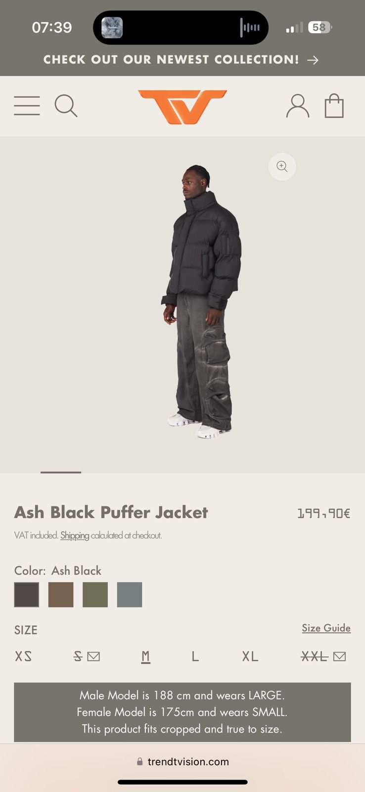 Trendt Vision trendt vision puffer Size US M / EU 48-50 / 2 - 4 Thumbnail