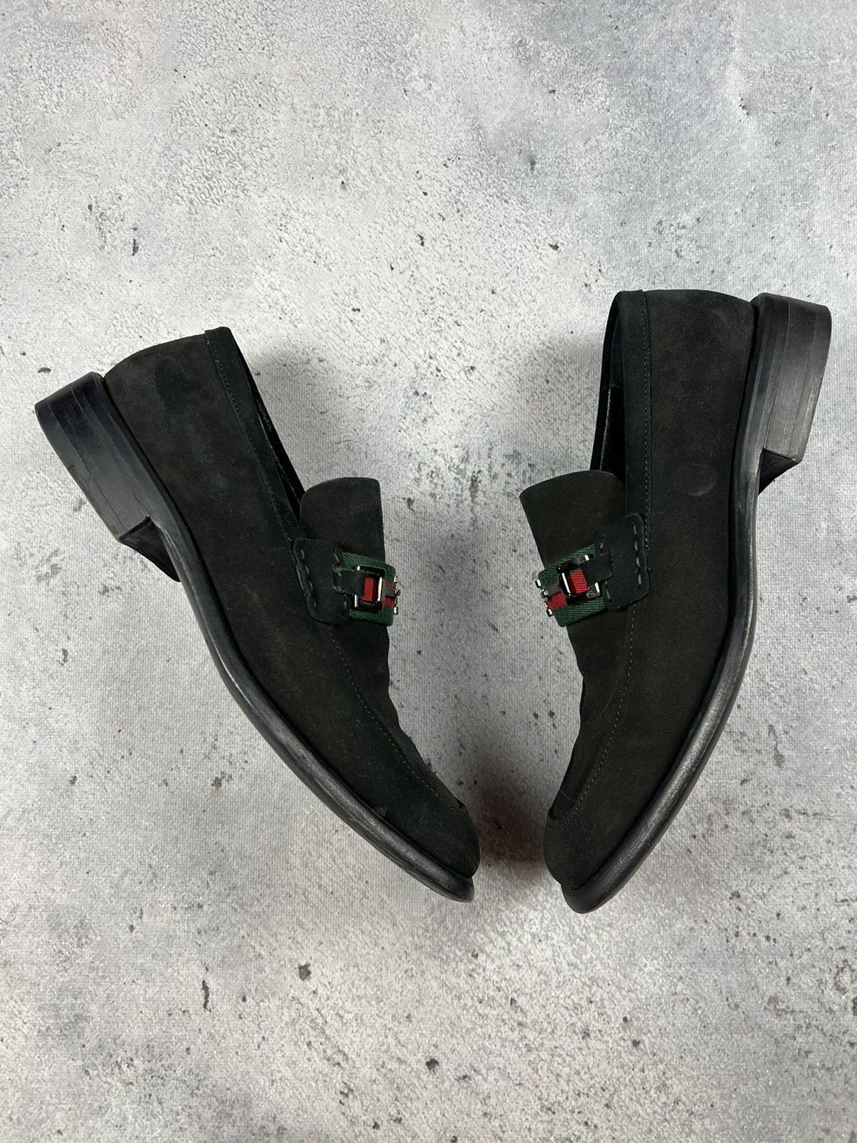 Gucci Vintage Gucci horse bit suede loafers Size US 11.5 / EU 44-45 - 2 Thumbnail