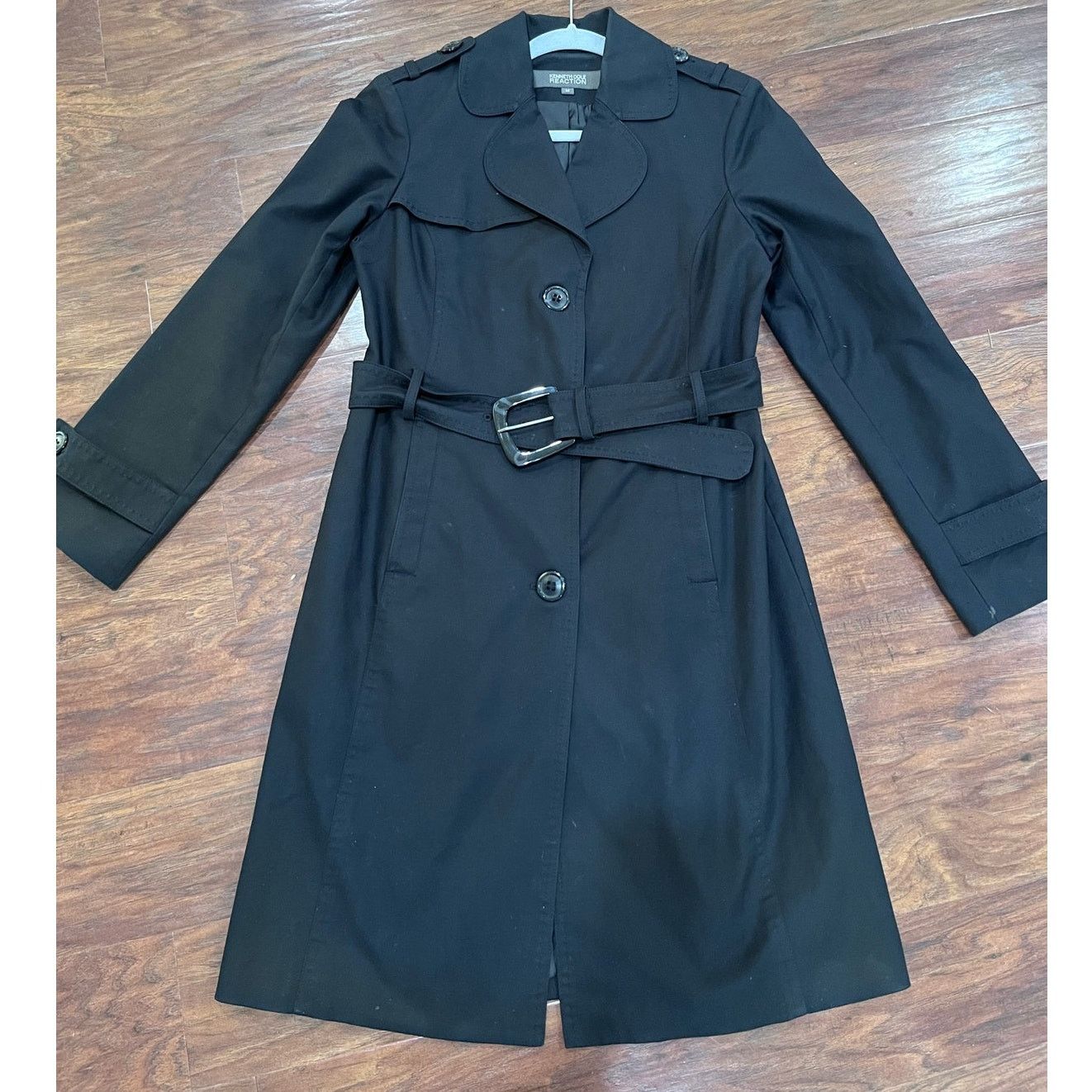 Kenneth Cole Kenneth Cole Womens trench coat M Black Reaction Size M / US 6-8 / IT 42-44 - 8 Thumbnail