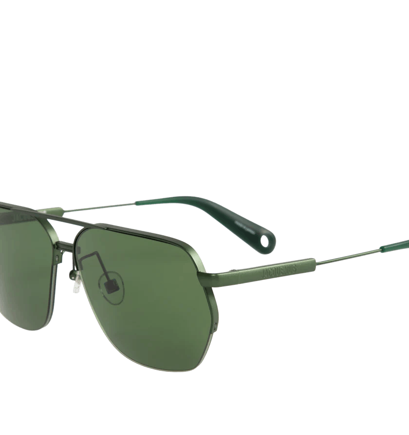 Jacquemus o1h1sh10525 Size: OS/ Aviador Sunglasses in Green Size ONE SIZE - 3 Thumbnail