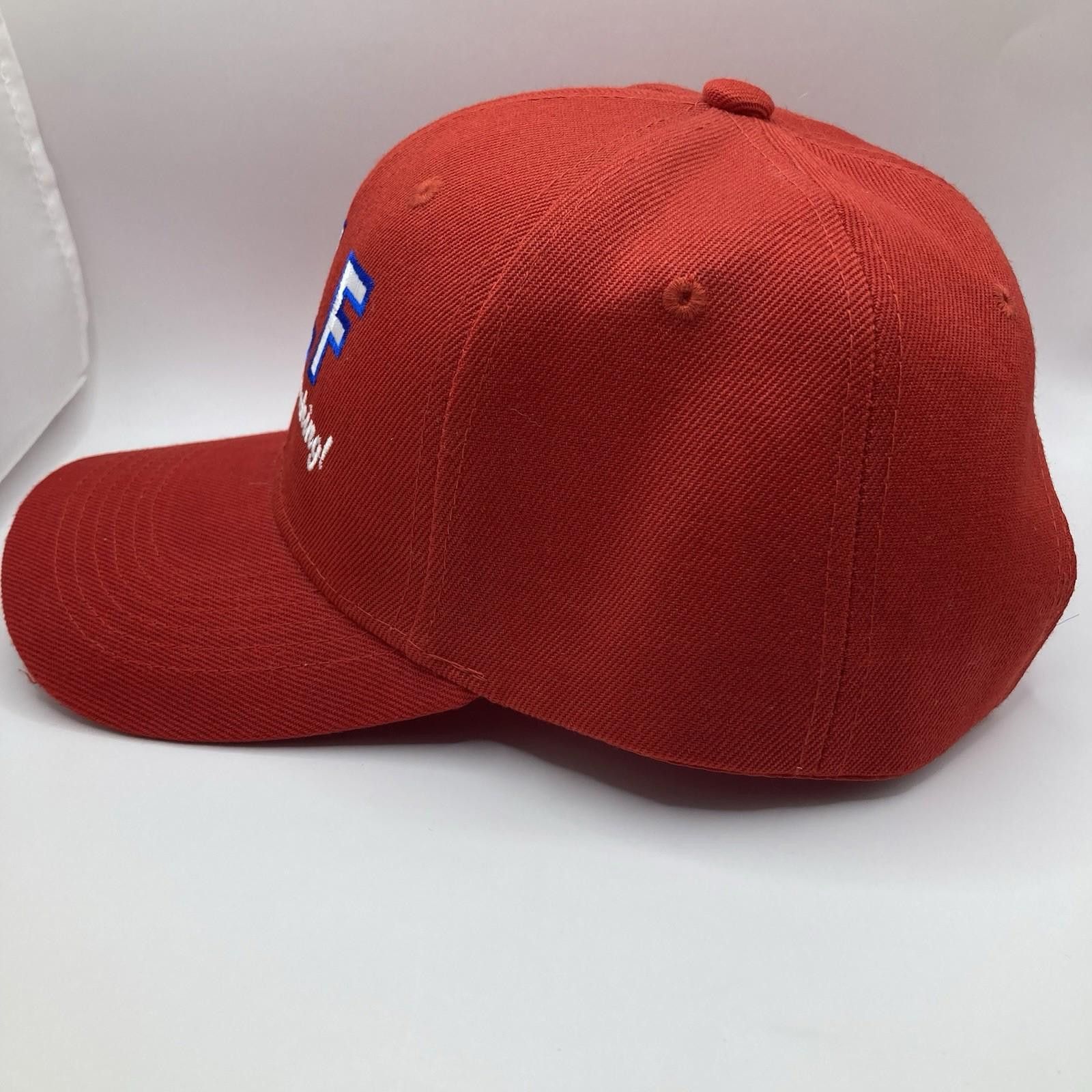 The Unbranded Brand DILF Dang I Love Fishing Red Baseball Cap Embroidered Size ONE SIZE - 2 Thumbnail